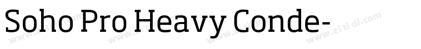 Soho Pro Heavy Conde字体转换